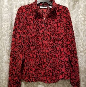 Coldwater Creek zip collar top